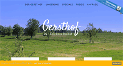 Desktop Screenshot of gersthof.de